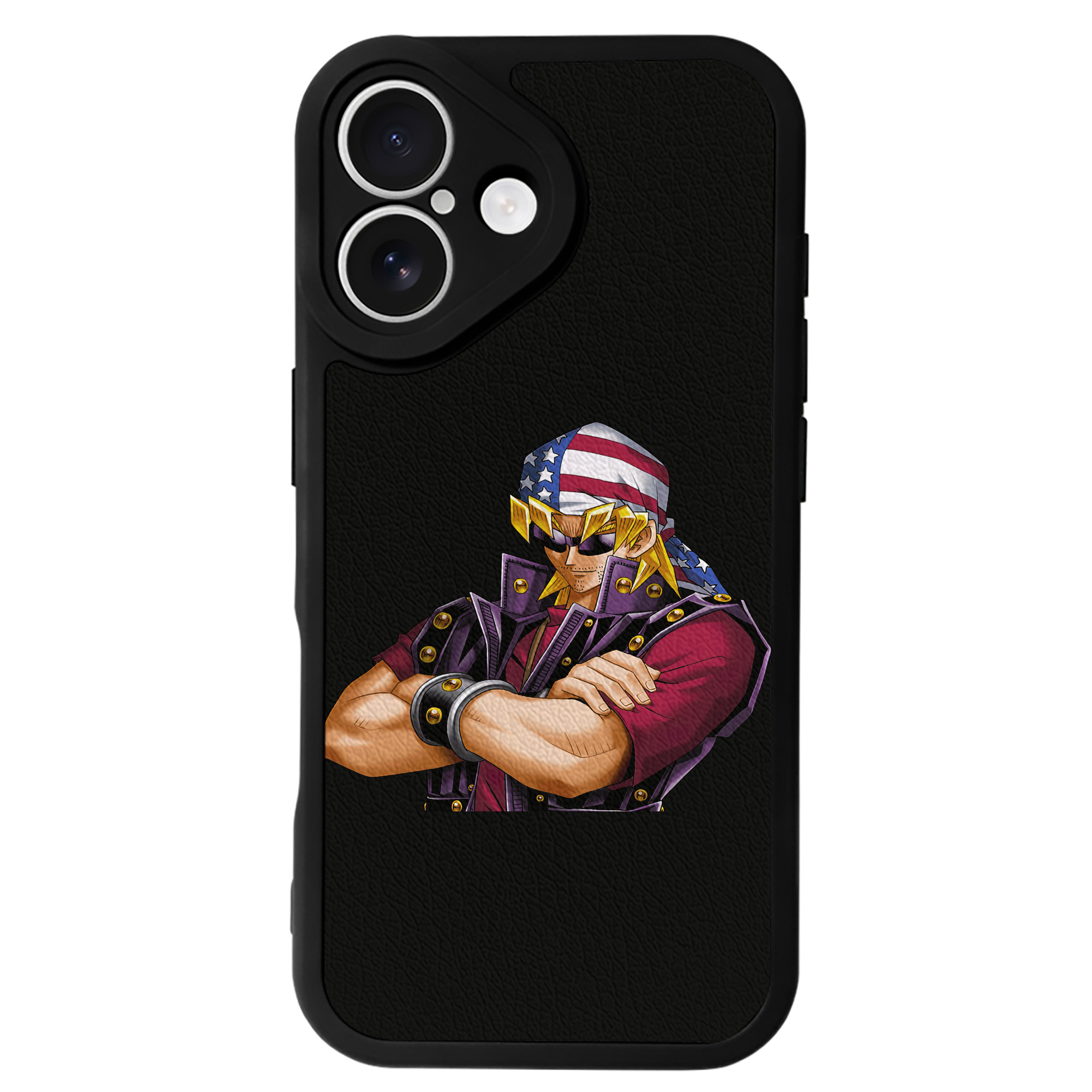 （画像用） 遊☆戯☆王 Yu-Gi-Oh! 【iPhone 16シリーズ対応】シリコンスマホケース（レザー調） 材質：シリコン